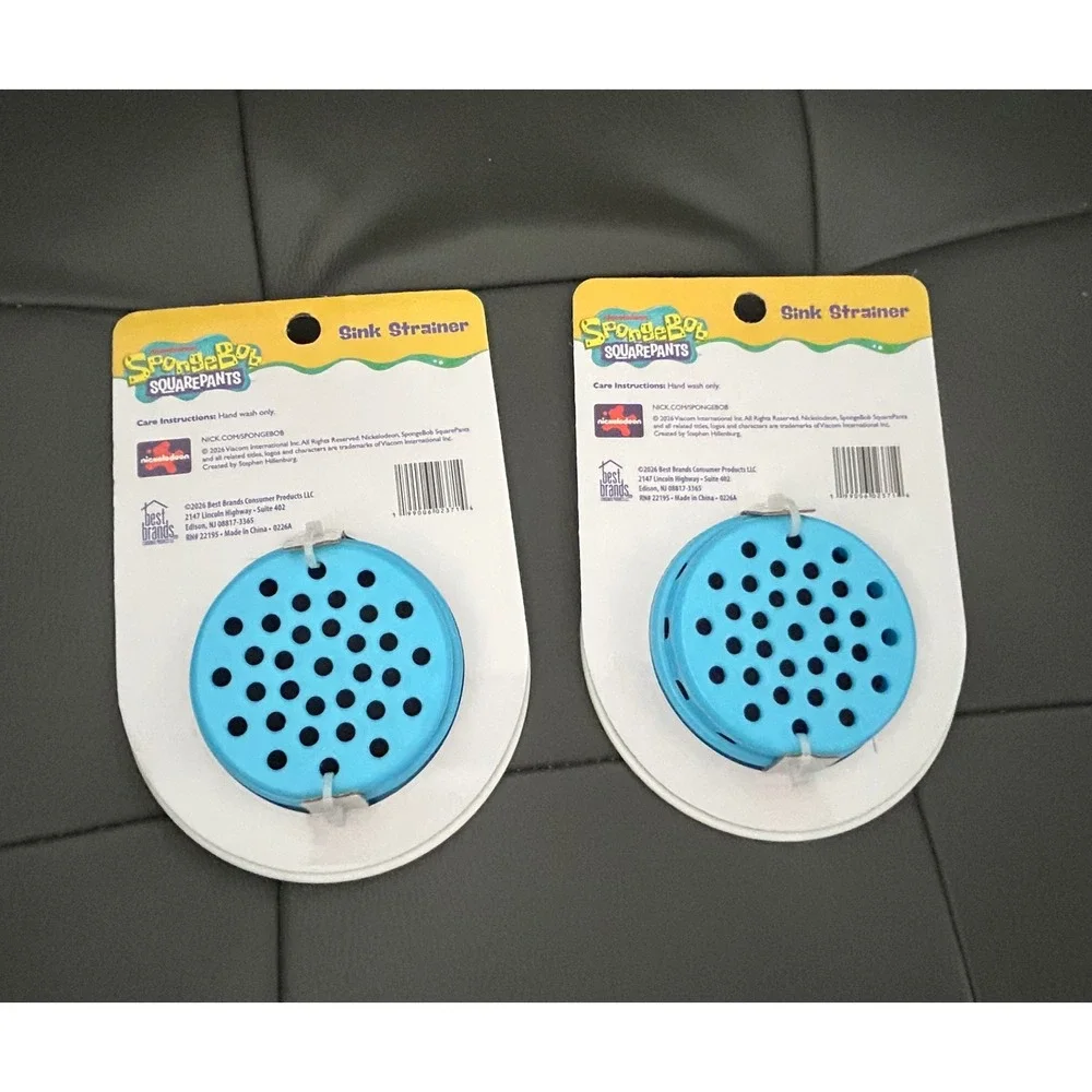 SpongeBob SquarePants Kitchen Set 2 Sink Strainers and 1 Oven Mitt Nickelodeon